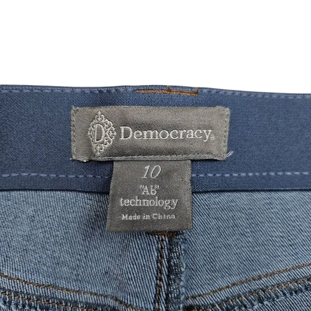 Democracy Ab Technology Fray Hem Itty Bitty More Bootcut Jeans Womens 10 - Picture 3 of 11